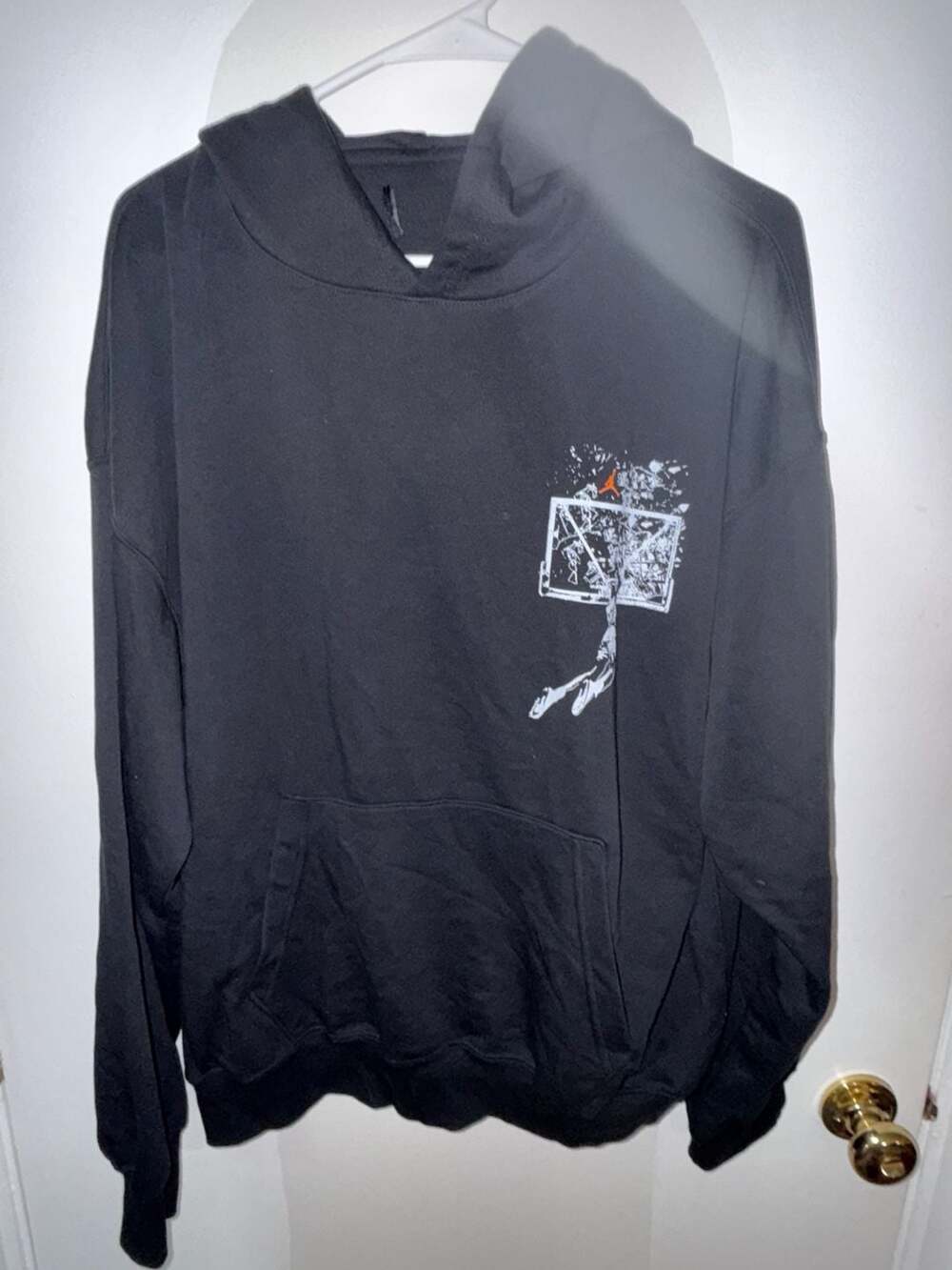 Nike Air Jordan 1985 Backboard Graphic Hoodie Black Size M